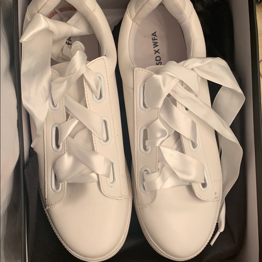 White sneakers